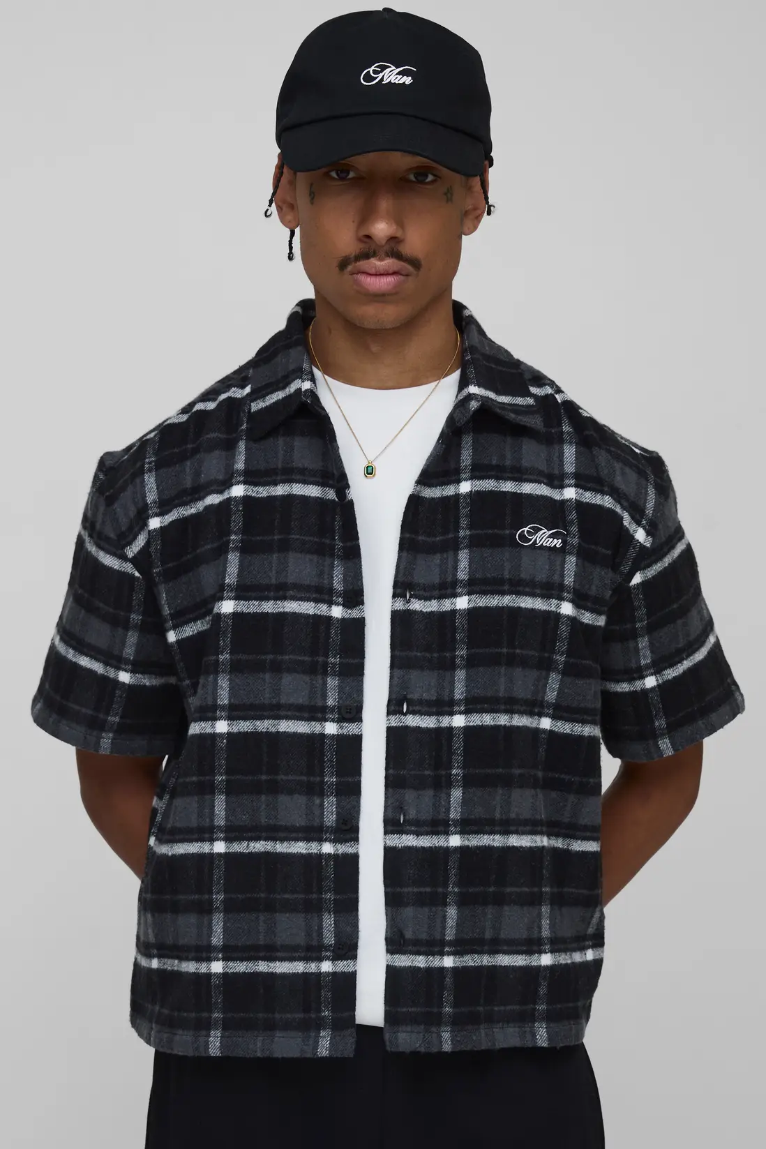 Oversized Boxy Flannel Check Shirt